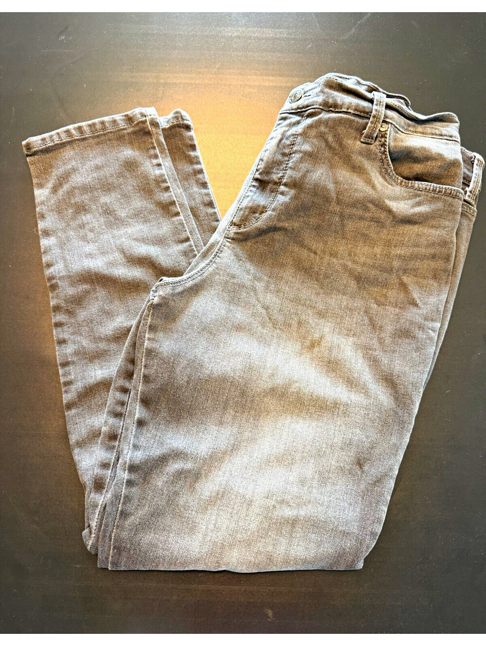 Gloria Vanderbilt Women’s Skinny Jeans Gray Medium Wash Stretch 5-Pocket Size 12